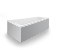 Duravit No.1 bañera empotrada, trapezoidal, 1500x800mm, 1 respaldo inclinado a la izquierda, blanco, 700504000000000