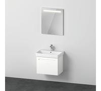 Duravit No.1 juego de muebles 650, incl. lavabo, mueble bajo lavabo, espejo, N10156018180000, Color: Blanco Mate Decoración