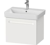 Duravit No.1 mueble bajo lavabo suspendido, 1 cajón, 590x426x478mm, con recorte sifónico y cajón interior, N14382018180000, Color: Blanco Mate Decoración