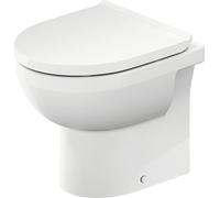 Duravit No.1 WC de pie, sin borde, 370x480mm, salida horizontal, 2184090000, Color: Blanco