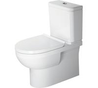 Duravit No.1 WC de pie, sin borde, para combinación, 365x650mm, salida vertical/vertical/vario, 2182090000, Color: Blanco