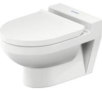 Duravit No.1 WC suspendido Compact, sin borde, 325x480mm, salida horizontal, 2574090000, Color: Blanco