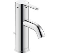 Duravit Sanitop-Wingenroth S C.1 - Grifo mezclador monomando para lavabo (con desagüe, cromado)