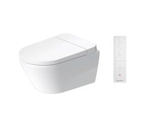 Duravit SensoWash D-Neo - Bidé electrónico con cerámica, de pared, DuraShield, Rimless, Softclose, blanco 654000012004300