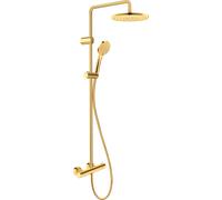 Duravit Shower Systems sistema de ducha 1000, Minusflow, 2 consumidores, TH4282008034, Color: Oro pulido