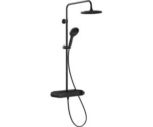 Duravit Shower Systems sistema de ducha Shelf 1050, termostato de ducha MinusFlow, negro mate, TH4382008046