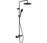 Duravit Sistema de ducha, sistema de ducha que ahorra agua, cabezal de ducha con 3 tipos de pulverización (lluvia, lluvia intensa, lluvia suave), cabezal de ducha ajustable, juego de ducha fácil de