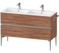 Duravit Sivida mueble bajo lavabo, 2 cajones, tirador cromado, 1280x477x591mm, para ME by Starck, SV4647010790000, Color: Nogal mate