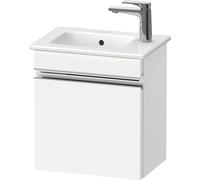 Duravit Sivida mueble bajo lavabo, bisagra de puerta derecha, tirador cromado, 400x287x443mm, para ME by Starck, SV4642R10180000, Color: Blanco Mate