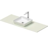 Duravit Sivida Set de lavabos angular in onsola 1280x500x123mm, 268020FH00, Color: Lavabo Interior: Blanco seda mate, exterior: verde pálido mate; consola: Verde pálido