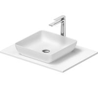 Duravit Sivida Set de lavabos angular in onsola 680x500x123mm, 2680173200, Color: Lavabo Interior: Blanco seda mate, exterior: Blanco seda mate; Consola: Blanco