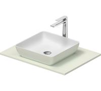 Duravit Sivida Set de lavabos angular in onsola 680x500x123mm, 268017FH00, Color: Lavabo Interior: Blanco seda mate, exterior: verde pálido mate; consola: Verde pálido