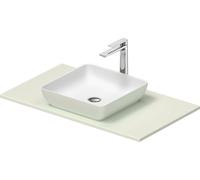 Duravit Sivida Set de lavabos angular in onsola 880x500x123mm, 268018FH00, Color: Lavabo Interior: Blanco seda mate, exterior: verde pálido mate; consola: Verde pálido