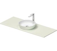 Duravit Sivida Set de lavabos redondo in onsola 1280x500x123mm, 268015FH00, Color: Lavabo Interior: Blanco seda mate, exterior: verde pálido mate; consola: Verde pálido