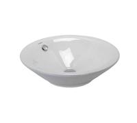 Duravit Starck 1 - Cuenca de lavabo con rebosadero, diámetro 53 cm, WonderGliss, blanca 04085300001