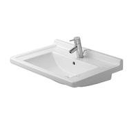 Duravit Starck 3 lavabo 70x49 cm rectangular clásico-para mueble blanco brillante 0304700000