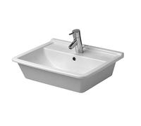 Duravit Starck 3 lavabo 56x46.5 cm rectangular empotrado blanco brillante 0302560000