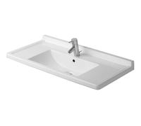 Duravit Starck 3 lavabo 85x48.5 cm rectangular clásico-para mueble-con encimera blanco brillante 0304800000