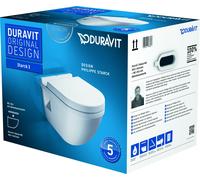 Duravit Starck 3 taza de inodoro con asiento de cierre suave suspendido blanco 42000900A1