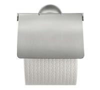 Duravit Starck T - Portarrollos con tapa, acero inoxidable cepillado 0099407000