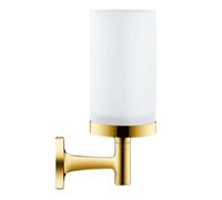 Duravit Starck T - Soporte para cepillo y pasta de dientes, vidrio esmerilado/oro 0099313400
