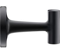 Duravit Starck T - Toallero de Pared para 1 Toalla, Color Negro Mate