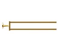 Duravit Starck T - Toallero doble, giratorio, longitud 47 cm, dorado 0099413400