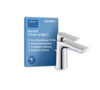 Duravit Tulum - Grifo de lavabo con desagüe, cromo TU1010001010