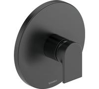 Duravit Tulum - Grifo mezclador monomando para ducha (cerámica), color negro mate
