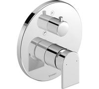 Duravit Tulum mezclador de baño, oculto, rosa redondo, con válvula de desvío, TU5210012, TU5210012010, Color: cromado