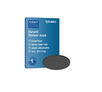 Duravit ducha con efecto lluvia 25x25 cm circular negro UV0660018046