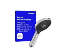 Duravit Ducha de mano de 12,24,6 cm de acero inoxidable cepillado