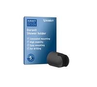 Duravit Universal soporte de ducha, soporte para alcachofa de ducha, soporte para ducha, negro mate