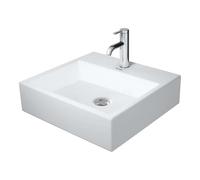 Duravit Vero Air - Lavabo 50x47 cm, sin rebosadero, con orificio para grifo, blanco 2350500041