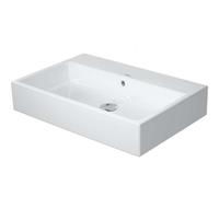 Duravit Vero Air - Lavabo para mueble 70x47 cm, con rebosadero, sin orificio para grifo, WonderGliss, blanco 23507000281