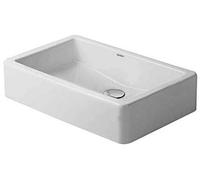 Duravit Vero lavabo 60x38 cm rectangular sobre encimera blanco brillante 0455600000