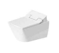 Duravit Viu - Inodoro suspendido para asiento de bidé SensoWash, Rimless, DuraFix, blanco alpino 2511590000