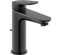 Duravit Wave - Grifo de lavabo, con desagüe, negro mate WA1020001046