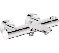 Duravit Wave grifo de bañera y ducha a pared con termostato cromo WA5220000010