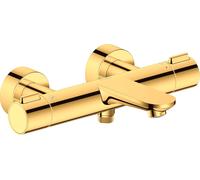 Duravit Wave grifo de bañera y ducha a pared con termostato oro WA5220000034