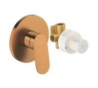 Duravit Wave - Grifo de ducha empotrado, con cuerpo, bronce cepillado WA4210007004