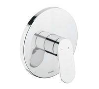 Duravit Wave mezclador monomando empotrado para ducha, WA4210010010, Color: Cromo alto brillo