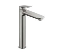 Duravit Wave Mezclador monomando de lavabo, proyección 176 mm, sin juego de desagüe, WA1040002070, Color: acero inoxidable pulido