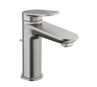 Duravit Wave - Grifo de lavabo con desagüe, acero inoxidable cepillado WA1020001070