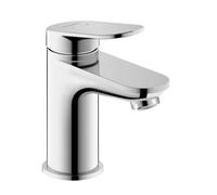 Duravit Wave Mezclador monomando de lavabo, 95 mm de proyección, sin juego de desagüe, WA1010002010, Color: Cromo alto brillo