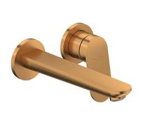 Duravit Wave Mezclador monomando de lavabo, proyección 202 mm, sin juego de desagüe, WA1070004004, Color: bronce cepillado