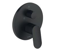 Duravit Wave - Grifo empotrado para 2 dispositivos, negro mate WA4210012046