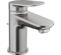 Duravit Wave - Grifo de lavabo con desagüe, acero inoxidable cepillado WA1010001070