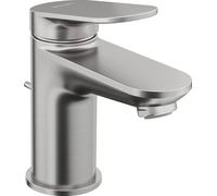 Duravit Wave - Grifo de lavabo con desagüe, acero inoxidable cepillado WA1010001070