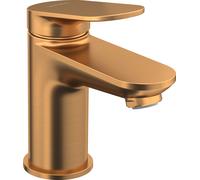 Duravit Wave Mezclador monomando de lavabo, 95 mm de proyección, sin juego de desagüe, WA1010002004, Color: bronce cepillado